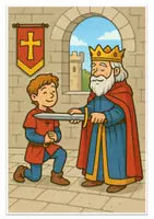 Vorschau - Stationenlernen - Vom Pagen zum Ritter - Mittelalter (Stationen) - Deckblatt