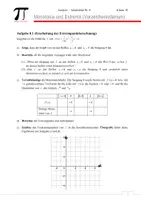 Vorschau - Stundenentwürfe - Monotonie und Extrema (Vorzeichenwechselkriterium) – Unterrichtsreihe Analysis Klasse 10 - Einheit 8 - Deckblatt