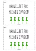 Vorschau - Arbeitsblätter - Mein Heft zur kleinen Division - verteilen mit Divisionsbrett (ohne materialgelösten Übungsaufgaben) - Seite 1