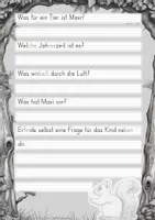 Vorschau - Unterrichtsreihen - Herbst Abschreibübung "Eichhörnchen sammelt Wintervorräte" in 4 Schul - Druckschriften (D-A-CH) - Seite 3