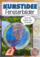 Vorschau - Mal- und Bastelvorlagen - Sommer Fensterbilder - Deckblatt