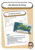 Vorschau - Arbeitsblätter - Methode: Das Weltreich der Römer (Kartenarbeit) - Deckblatt