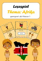 Vorschau - Spiele - Lesespiel Afrika Trommelzauber - Deckblatt