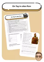 Vorschau - Arbeitsblätter - Ein Tag im alten Rom 80 n. Chr. (Beobachtungsbogen) - Deckblatt