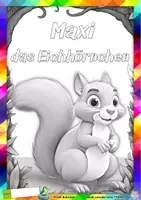 Vorschau - Unterrichtsreihen - Herbst Abschreibübung "Eichhörnchen sammelt Wintervorräte" in Lateinischer Ausgangsschrift - Seite 1