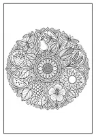 Vorschau - Mal- und Bastelvorlagen - Juli Mandalas Sommer - Seite 1