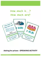 Vorschau - Anderer Materialtyp - How much is? How much are? - Speaking activity - Deckblatt