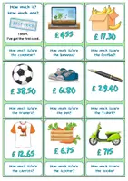 Vorschau - Anderer Materialtyp - How much is? How much are? - Speaking activity - Seite 1