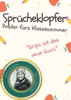 Vorschau - Poster - Sprücheklopfer - Poster fürs Klassenzimmer - Grips ist das neue Gucci - Deckblatt