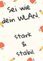 Vorschau - Poster - Sprücheklopfer - Poster fürs Klassenzimmer - Sei wie dein WLAN - stark & stabil - Seite 2