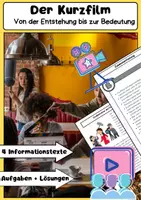 Vorschau - Arbeitsblätter - Der Kurzfilm: Stilmittel, Dramaturgie und Filmkunst - Deckblatt