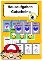 Vorschau - Anderer Materialtyp - Hausaufgaben-Gutscheine - Deckblatt