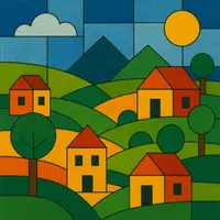 Vorschau - Stundenentwürfe - Kubismus - Geometrie Kunstprojekt ab Klasse 1 - Seite 1