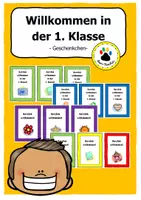 Vorschau - Anderer Materialtyp - Willkommen in der 1. Klasse - Geschenkchen zum Schulanfang - Deckblatt