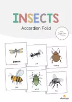 Vorschau - Mal- und Bastelvorlagen - Insects: Accordion Fold (Englisch) - Deckblatt