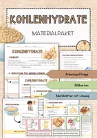 Vorschau - Unterrichtsreihen - Kohlenhydrate - Materialpaket - Deckblatt