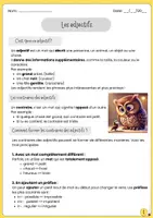 Vorschau - Arbeitsblätter - Les adjectifs et leurs contraires - Seite 1