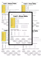 Vorschau - Arbeitsblätter - 1 mal 1 Lernmaterial - Deckblatt