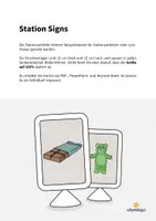 Vorschau - Stationenlernen - Sweets: Station Signs (Englisch) - Seite 1