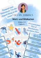 Vorschau - Bildkarten - Bild- und Wortkarten zum Thema 'Ocean animals' - Deckblatt