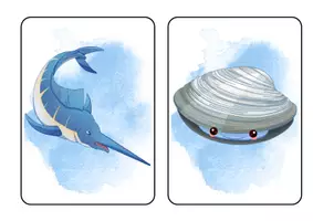 Vorschau - Stundenentwürfe - 'Ocean Animals' Materialpaket - Seite 3