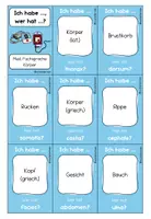 Vorschau - Spiele - Ich habe, wer hat...? Lernspiel zur medizinischen Fachsprache Körper (Pflegeausbildung) - Seite 2