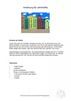 Vorschau - Mal- und Bastelvorlagen - Kunst Grundschule, Male ein bunte Stadt wie James Rizzi - Seite 3