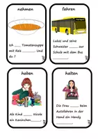 Vorschau - Stationenlernen - Karten – Zeitform Perfekt - Seite 2