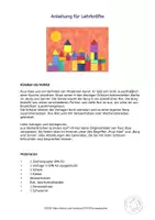 Vorschau - Mal- und Bastelvorlagen - Kunst Grundschule, Paul Klee, Burg und Sonne - Seite 3