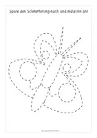 Vorschau - Anderer Materialtyp - Schmetterling Nachspurübungen (17 A4 Vorlagen) - Seite 1