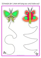 Vorschau - Anderer Materialtyp - Schmetterling Schneideübung (8 differenzierte A4 Seiten) - Seite 2