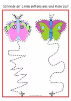Vorschau - Anderer Materialtyp - Schmetterling Schneideübung (8 differenzierte A4 Seiten) - Seite 3