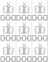 Vorschau - Anderer Materialtyp - Schmetterling Würfelrechnungen (Kopiervorlagen) - Seite 1