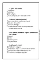 anteprima - Compiti in classe/Test - LE PIANTE - VERIFICA A CROCETTE - classe terza - scienze - Pagina 3