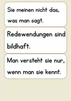 Vorschau - Präsentationen/Tafelbilder - Tafelmaterial: Eigenschaften von Redewendungen - Seite 3