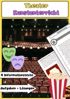 Vorschau - Arbeitsblätter - Theater Einführung : Dramaturgie, Theaterformen, Inszenierung - Deckblatt