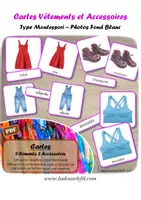 Aperçu - Apprentissages en autonomie - Cartes type Montessori Vêtements et Accessoires - Page de couverture