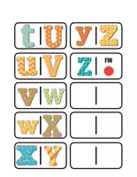 Aperçu - Jeux - Jeu de Dominos - Lettres majuscules et minuscules - Page 3