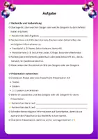 Vorschau - Arbeitsblätter - Musikreferat_Sängerin/Sänger/Band (Gymnasium/Mittelschule) - Seite 3
