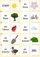 Vorschau - Fördermaterial/Inklusion - Lese-Domino: 2-fach differenziert (mit/ohne Silbenschreibung) - Seite 3