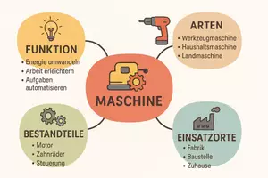 Vorschau - Arbeitsblätter - Lernposter + Arbeitsblatt "Maschine" + Onlineübung & MP3 + Mindmap + Infografik - Seite 3