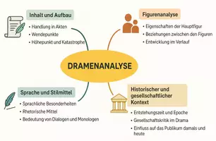Vorschau - Arbeitsblätter - Arbeitsblatt "Dramenanalyse" + interaktive Lösung & MP3 + Mindmap - Seite 2