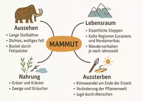 Vorschau - Arbeitsblätter - Arbeitsblatt "Mammut" + Onlineübung & MP3 + Mindmap + Infografik - Seite 2