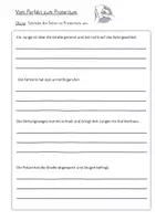 Vorschau - Arbeitsblätter - Bericht - Übung Präteritum inkl Lösung - Deckblatt