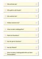 Vorschau - Anderer Materialtyp - DaZ Fragen Einstiegsfragen Sprechen - Seite 1