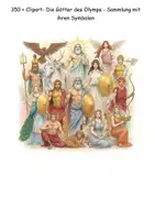 Vorschau - selbst erstellte Cliparts/Grafiken - Die Götter des Olymps -350 + Clipart-Sammlung mit ihren Symbolen - Deckblatt