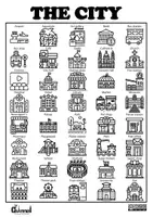 Vista previa - Tarjetas / Manipulativos - THE CITY – Visual Dictionary (40 Words) - página 2