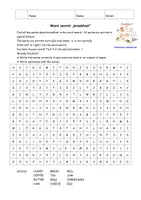 Vorschau - Arbeitsblätter - Suchsel/Word search: breakfast - Deckblatt