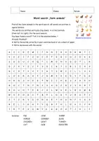 Vorschau - Arbeitsblätter - Suchsel/word search - Materialpaket Englisch - Seite 2
