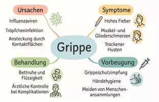 Vorschau - Arbeitsblätter - Lernposter + Arbeitsblätter zum Thema "Grippe" + Lösung & MP3 + Mindmap + Infografik - Seite 3
